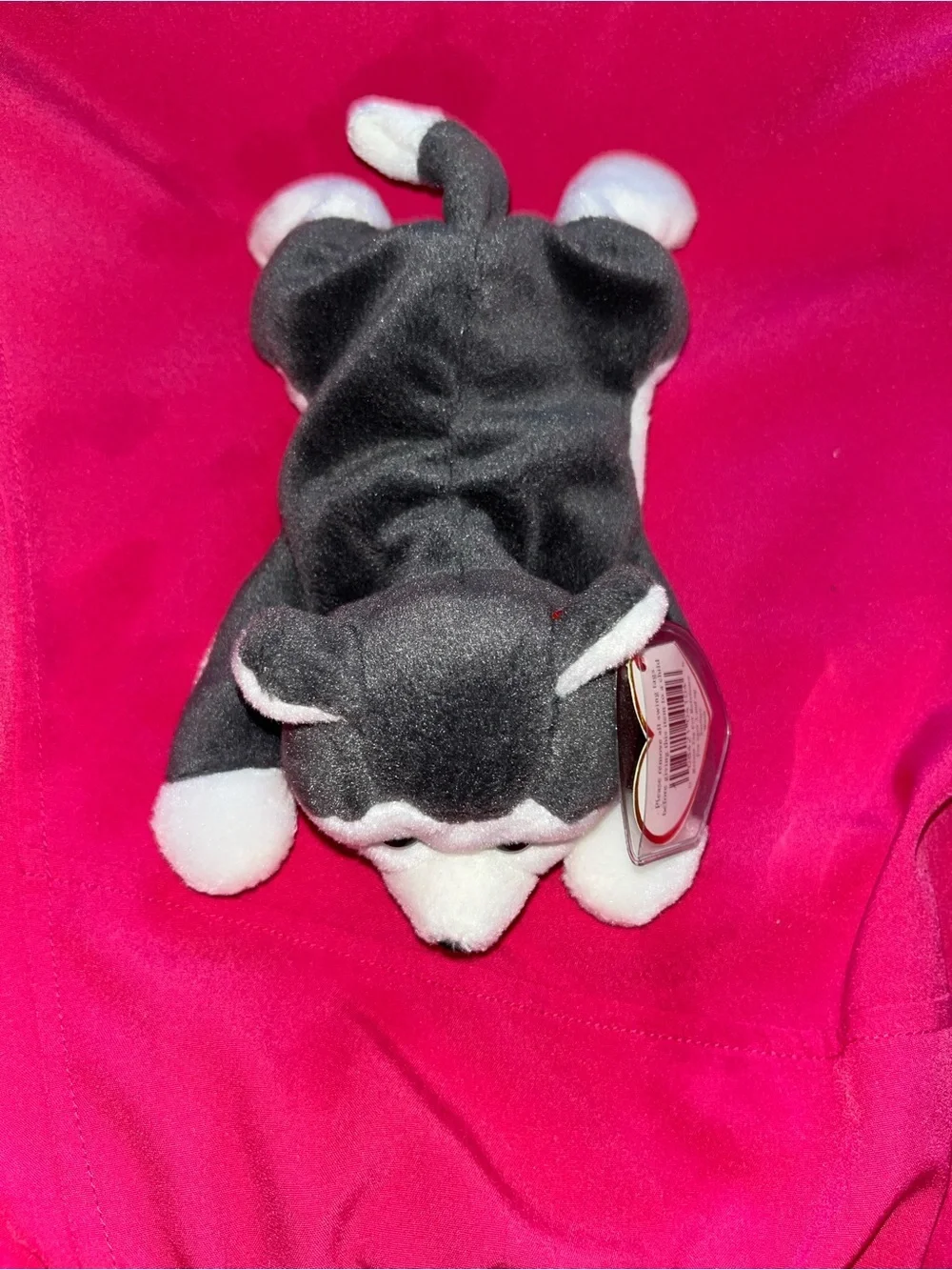 Ty Nanook Plush Husky Dog Toy - Gray & White Soft Pet Plush